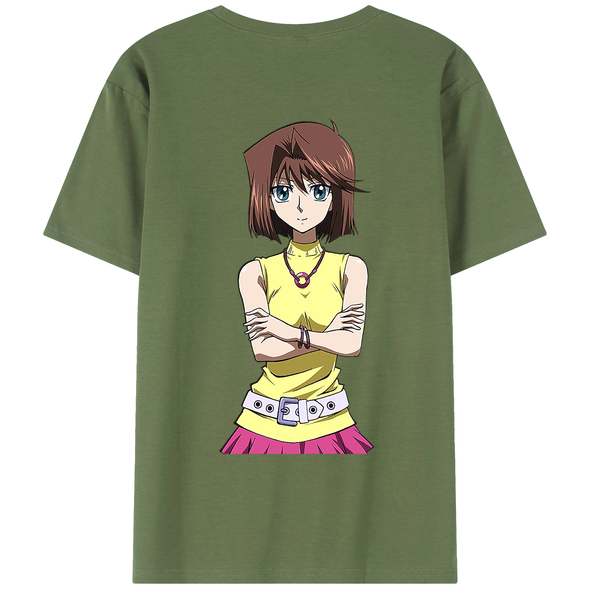 （画像用） 遊☆戯☆王 Yu-Gi-Oh! 綿100％ メンズ半袖Tシャツ（バックプリント） 通気性